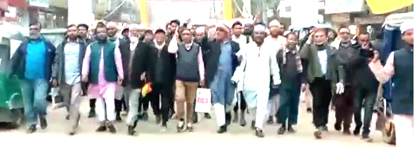 সুনামগঞ্জে কর্মী সম্মেলন সফল করতে  জগন্নাথপুরে জামায়াতের প্রচার মিছিল