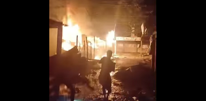 জগন্নাথপুরে ভয়াবহ অগ্নিকাণ্ড , ৮০ লাখ টাকার ক্ষয়ক্ষতি