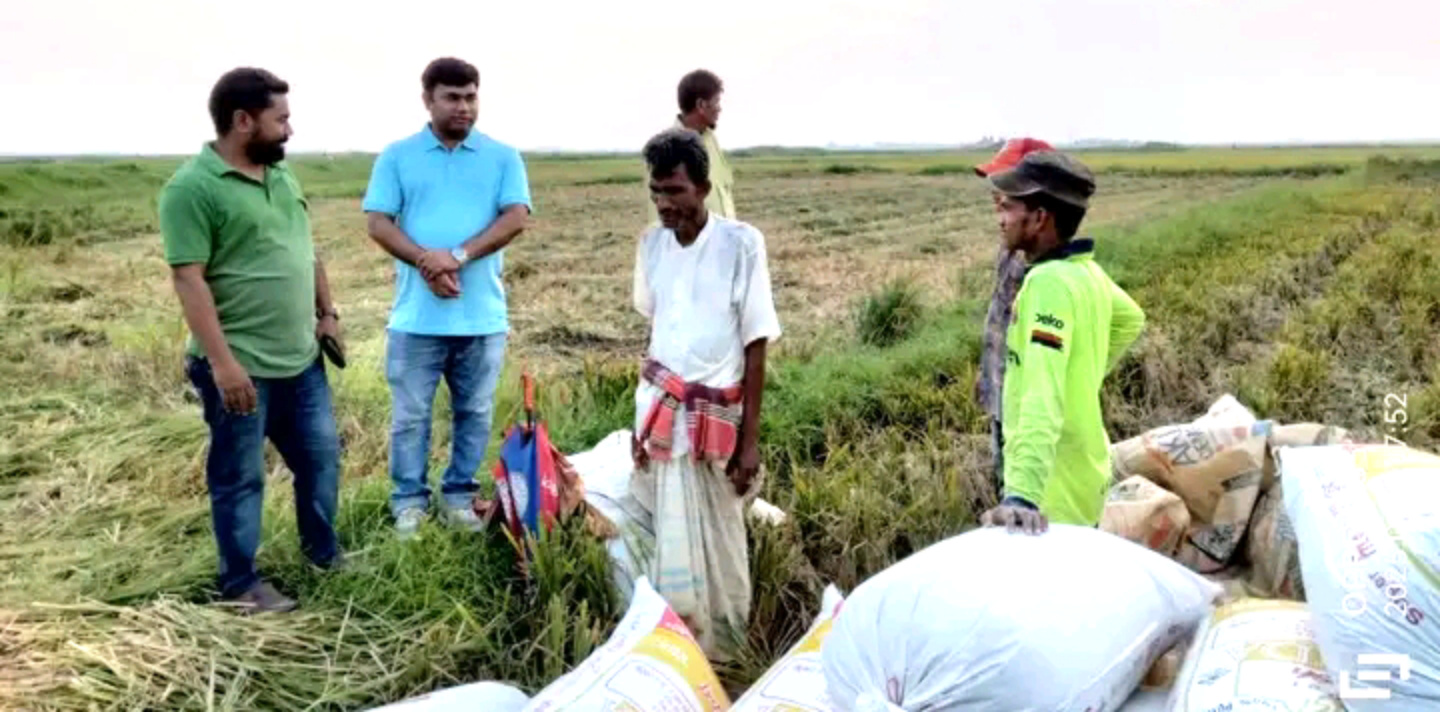 জগন্নাথপুরে হাওর পরিদর্শন করেছেন ইউএনও মোঃ বরকত উল্লাহ