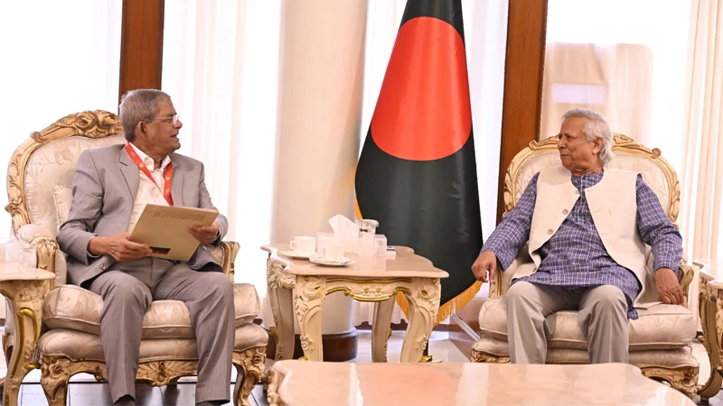 প্রধান উপদেষ্টার সঙ্গে বৈঠকে সন্তুষ্ট নয় নয় বিএনপি : মির্জা ফখরুল