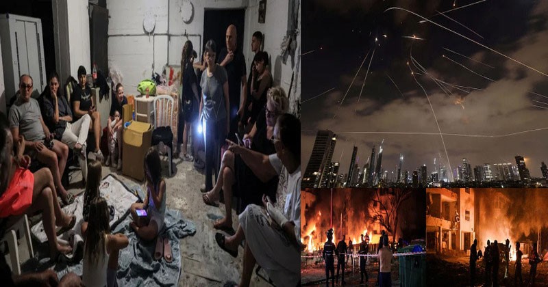 ইরানের হামলায় জ্বলছে ইসরায়েল, বাসিন্দারা আশ্রয় নিচ্ছে বেসমেন্টে!