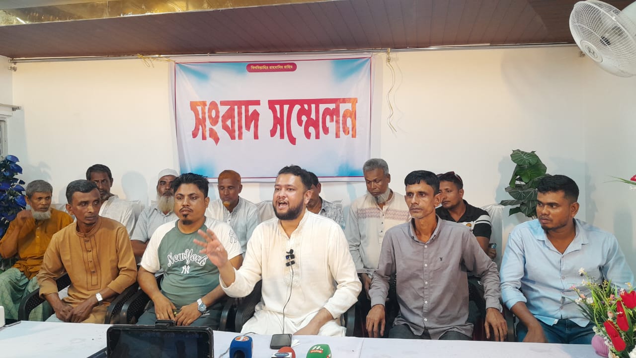 মাওলানা মুশতাক গাজিনগরীর মৃত্যুর রহস্য উদঘাটনের দাবীতে জগন্নাথপুরে সংবাদ সম্মেলন