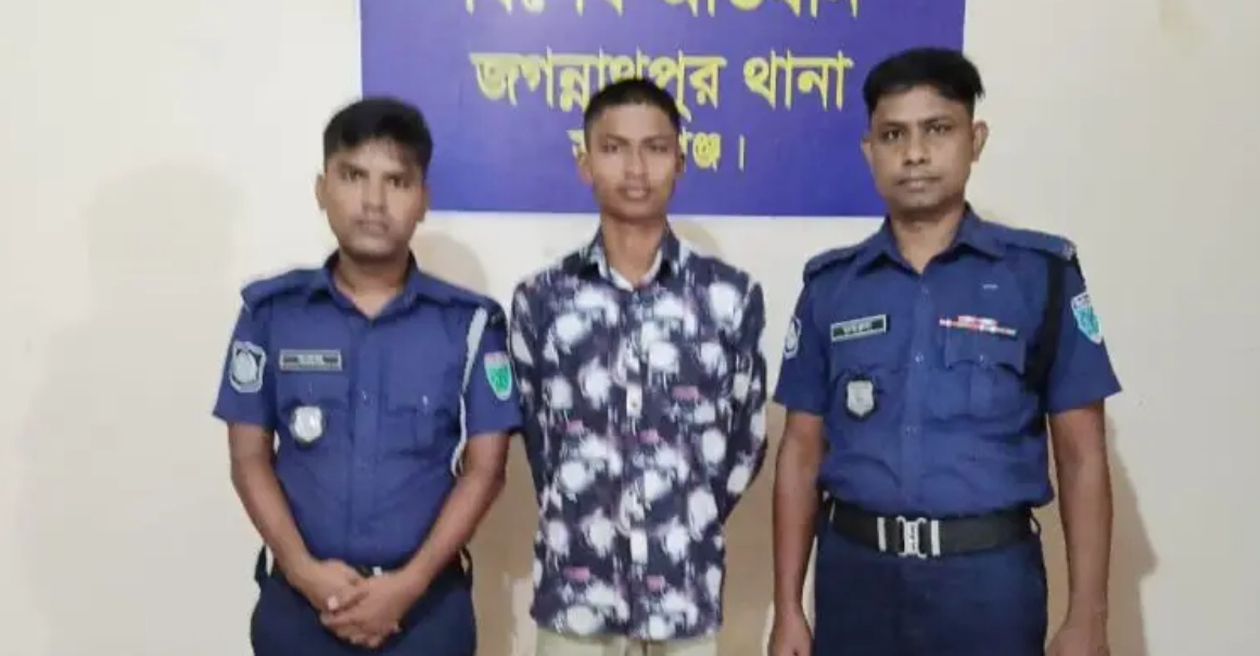 জগন্নাথপুরে মাদক ব্যবসায়ী গ্রেপ্তার “সালমান ” গ্রেপ্তার