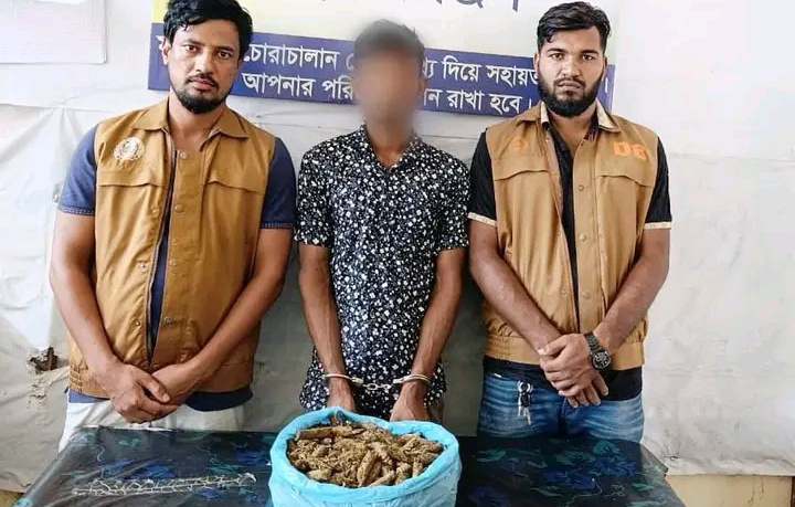 সুনামগঞ্জে গাঁজা সহ মাদক ব্যবসায়ী রাজন গ্রেফতার