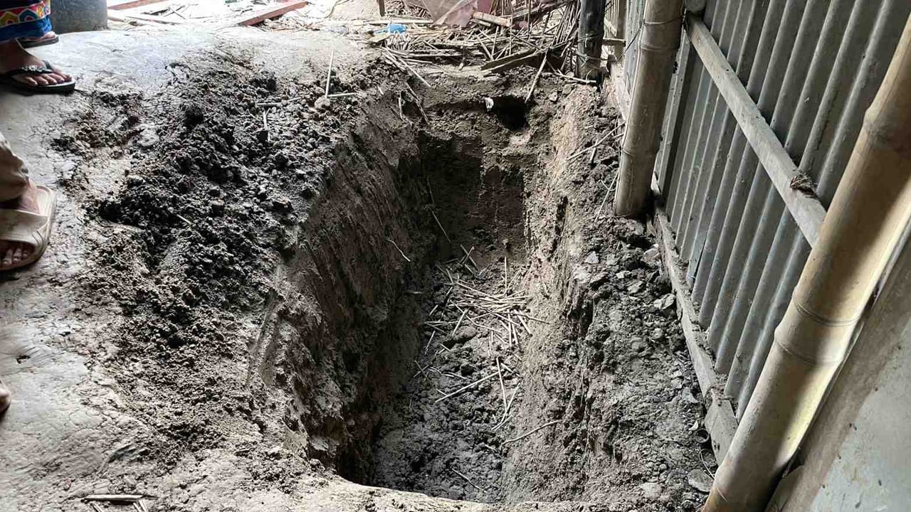 স্ত্রী কর্তৃক স্বামীকে হত্যা চেষ্টা, বারান্দায় খোঁড়া ছিল কবর