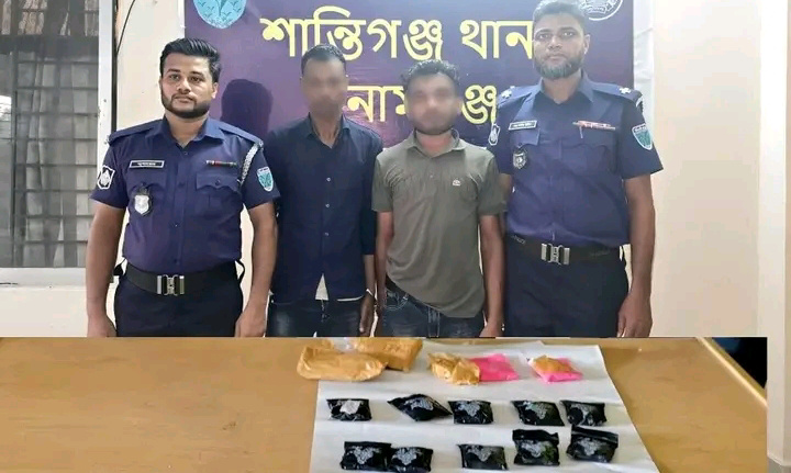 সুনামগঞ্জে বিপুল পরিমাণ ইয়াবা সহ ২ মাদক ব্যবসায়ী গ্রেপ্তার