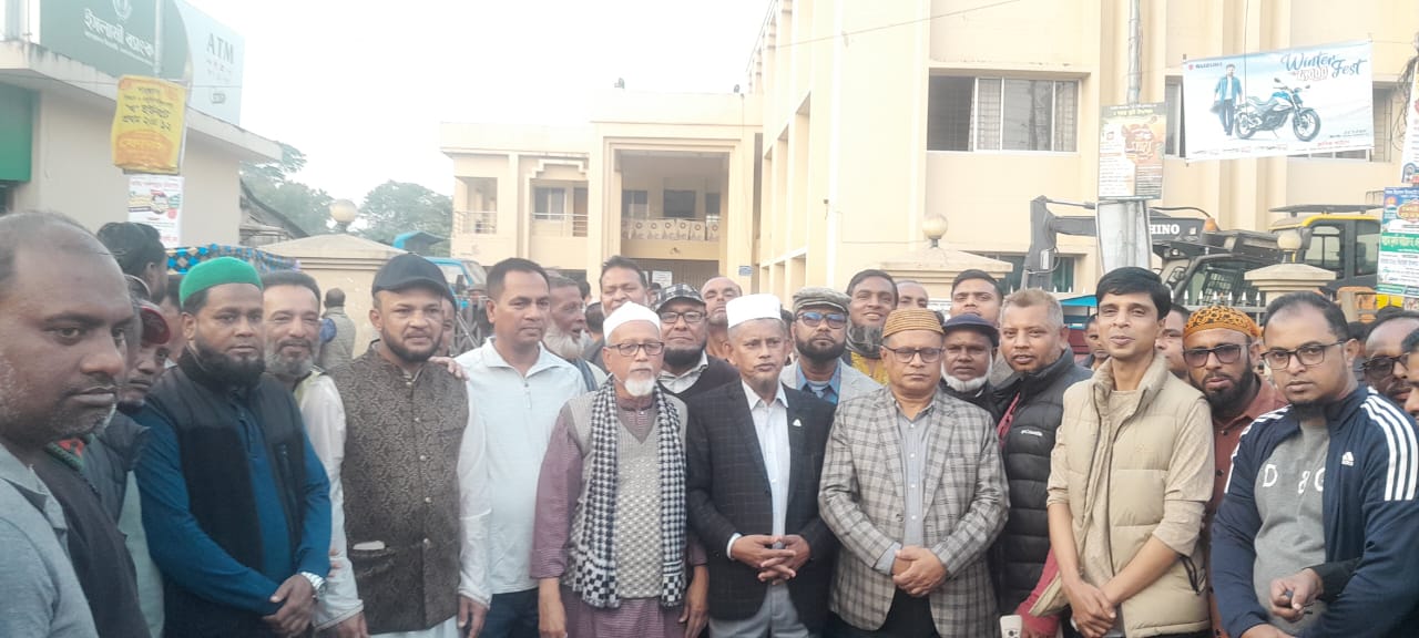 তারেক রহমান এর স্বদেশ প্রত্যাবর্তন উপলক্ষে জগন্নাথপুরে বিএনপির স্বাগত মিছিল ও পথসভা