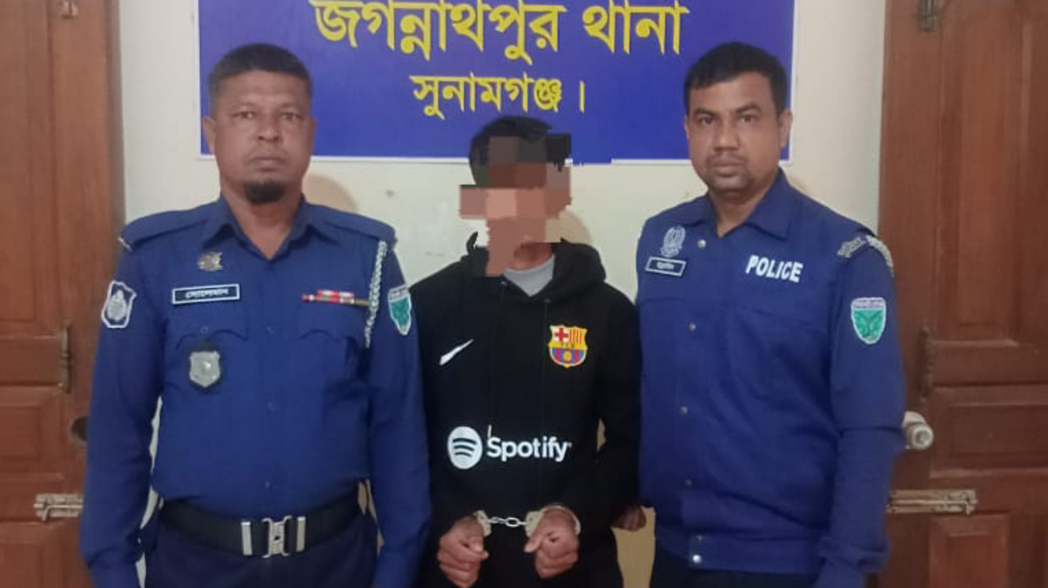 জগন্নাথপুরে ডেভিল হান্ট ফেইস টু অভিযানে ছাত্রলীগ নেতা গ্রেপ্তার