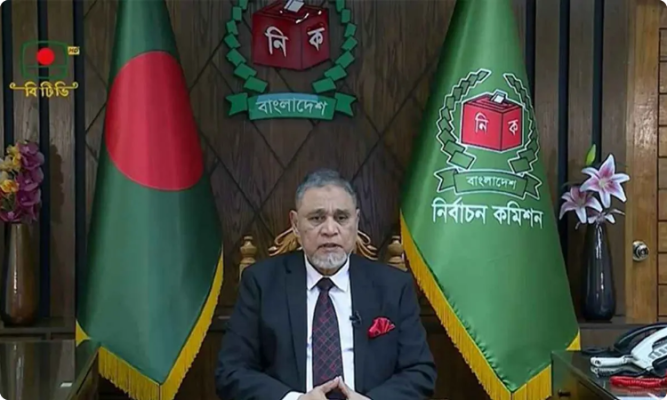 আজ সন্ধ্যায় জাতির উদ্দেশ্যে ভাষন দিবেন সিইসি