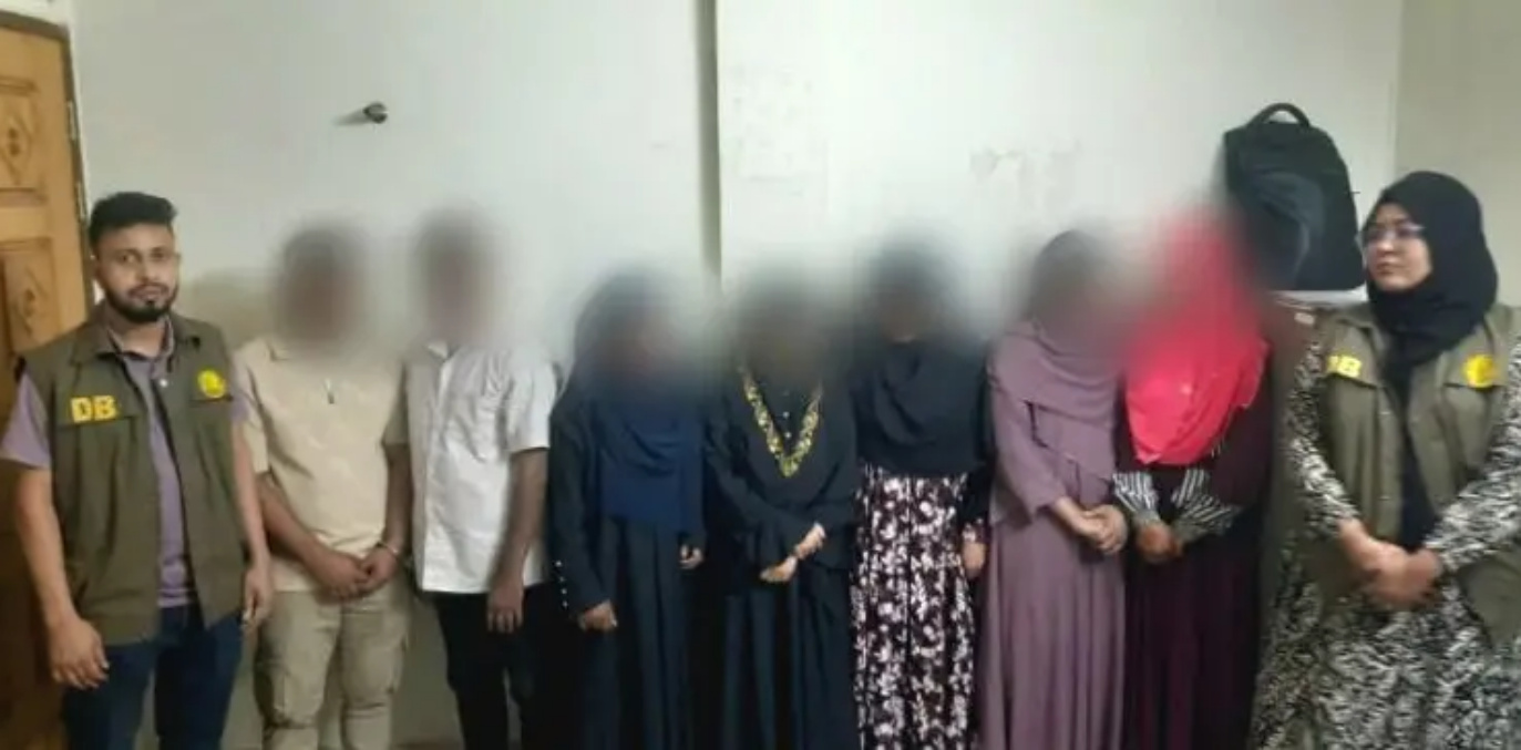 সিলেটে অসামাজিক কার্যকলাপের দায়ে ৭ জন আটক,হোটেল সিলগালা