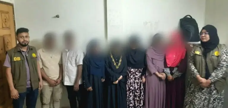 সিলেটে অসামাজিক কার্যকলাপের দায়ে ৭ জন আটক