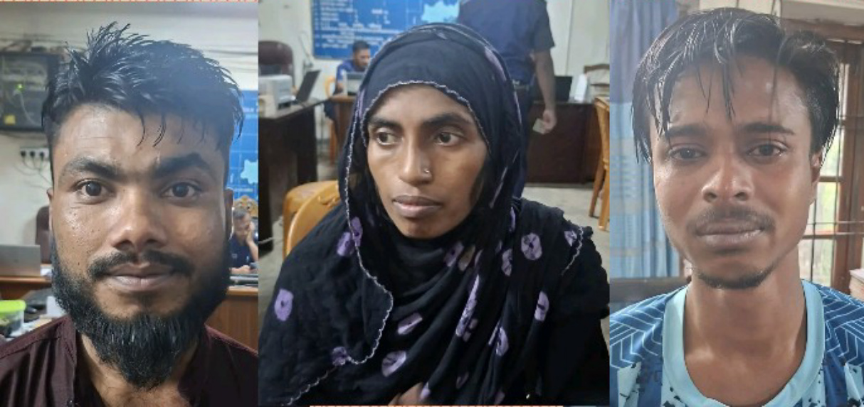 সুনামগঞ্জে মহিলা সহ তিন ডাকাত গ্রেপ্তার