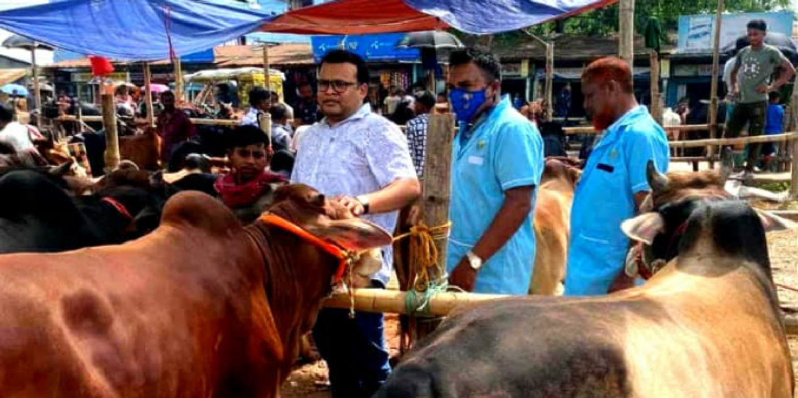 জগন্নাথপুরে ১২টি অস্থায়ী পশুর হাটের জন্য আবেদন, সড়কের উপর হাট না বসানোর আহবান