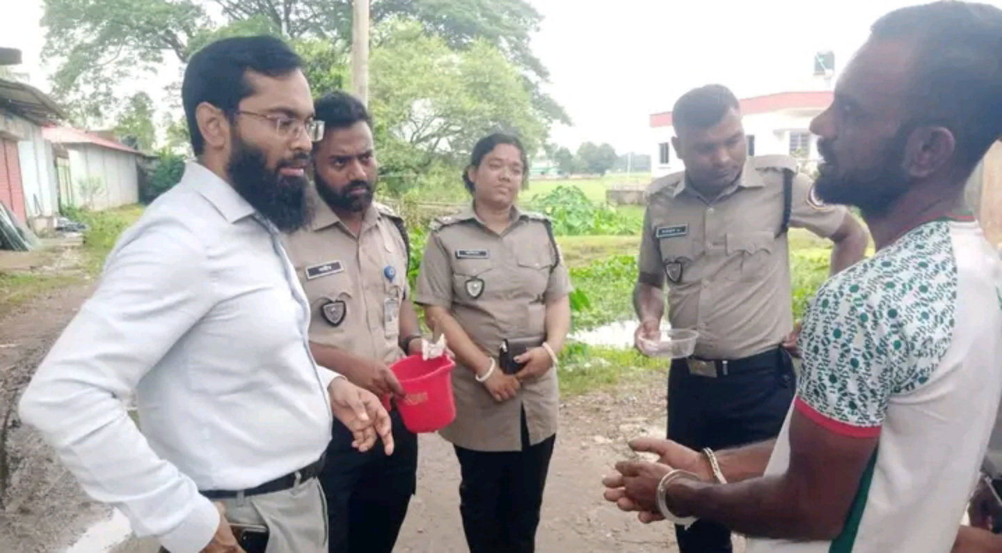 জগন্নাথপুরে মাদকাসক্ত যুবককে জেল-জরিমানা