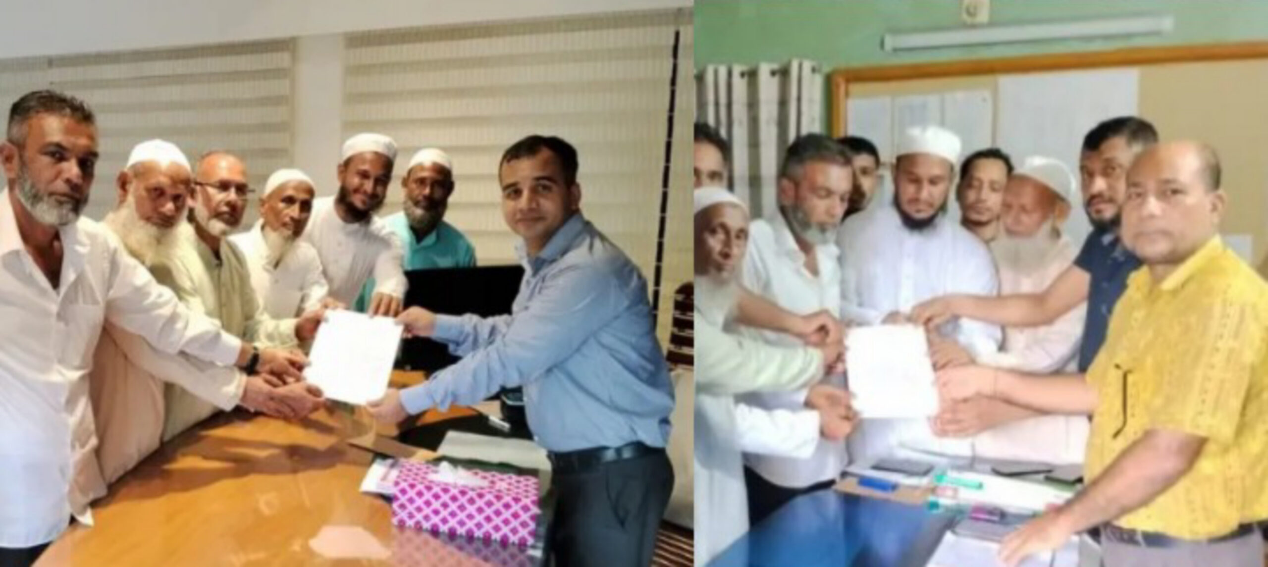 জগন্নাথপুরে পল্লী বিদ্যুৎ এর লোডশেডিং বন্ধের দাবীতে এলাকাবাসীর স্মারকলিপি প্রদান
