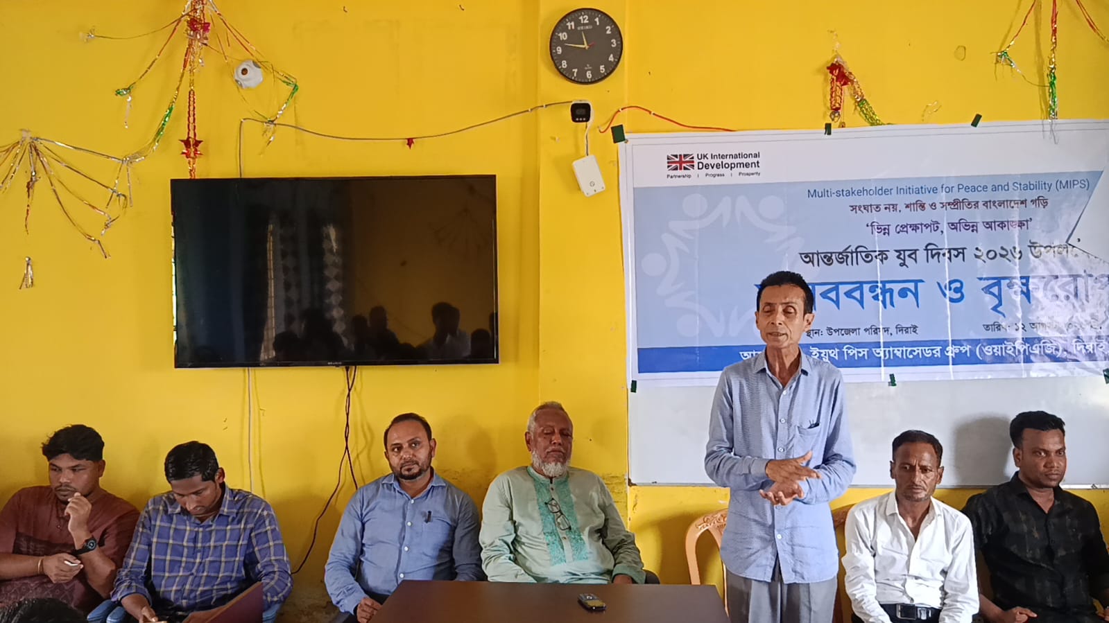 তরুণদের ভাল কাজে আগ্রহী হতে হবে- দিরাইয়ে অধ্যক্ষ প্রদীপ কুমার দাস