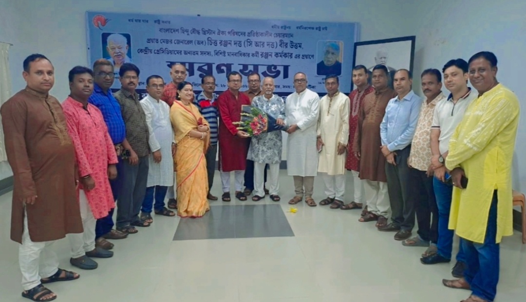 বাংলাদেশ পূজা উদযাপন পরিষদ কেন্দ্রীয় কমিটির নেতৃবৃব্দের সাথে সুনামগঞ্জ জেলা কমিটির নেতৃবৃন্দের সৌজন্যে সাক্ষাৎ
