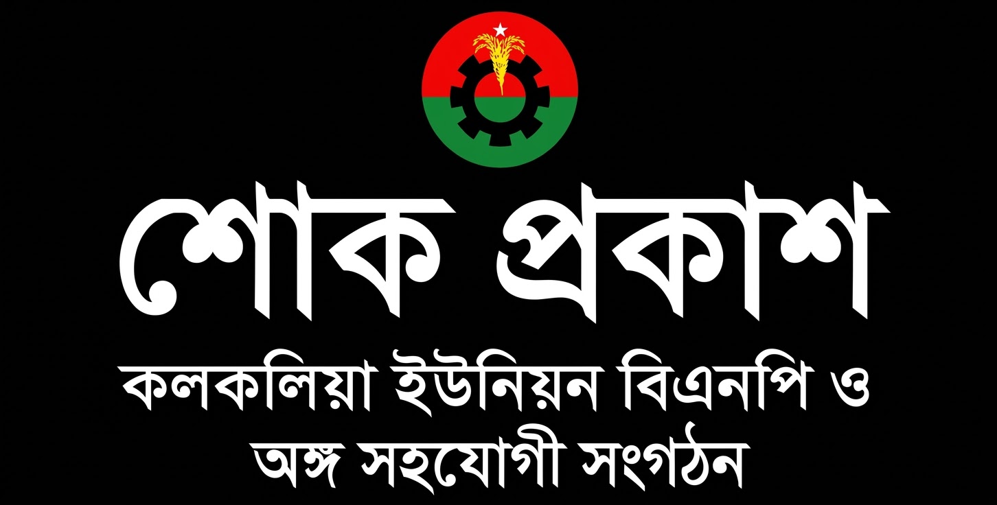 বিএনপি নেতা জিতু’র মায়ের মৃত্যুতে কলকলিয়া ইউনিয়ন বিএনপি ও সহযোগী সংগঠনের শোক প্রকাশ