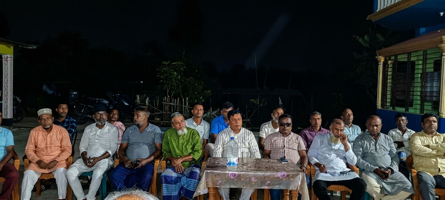 কলকলিয়া ইউপি নির্বাচনে  চেয়ারম্যান পদপ্রার্থী হাজী আব্দুস সোবহান এর সমর্থনে নাদামপুর গ্রামে উঠান বৈঠক